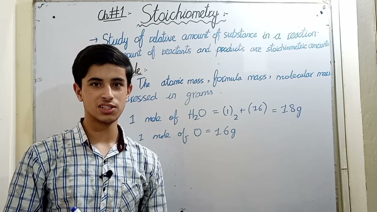 Stoichiometry Ch#1 Fbise Introduction Lec_1 concept of Stoichiometry,mole,Avagadro no.