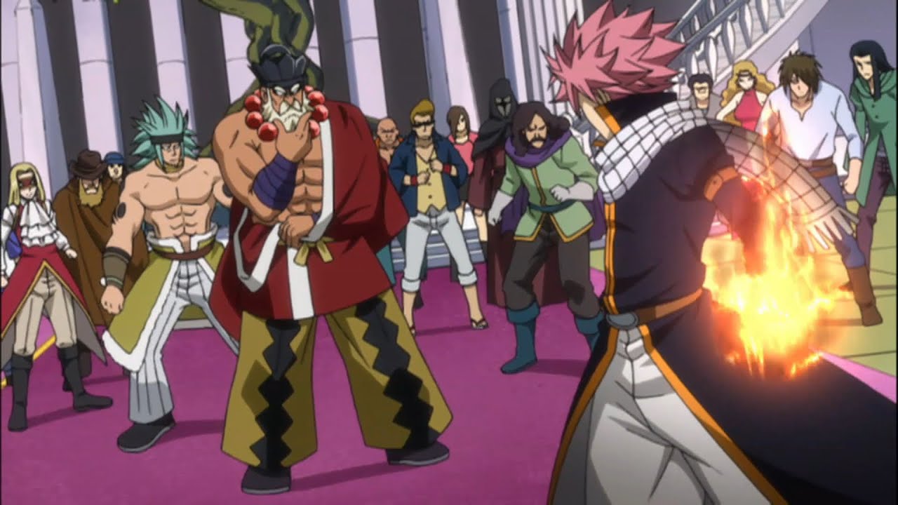 Natsu vs Sabertooth Fight Scene (2013) English Subbed | Fairy Tail