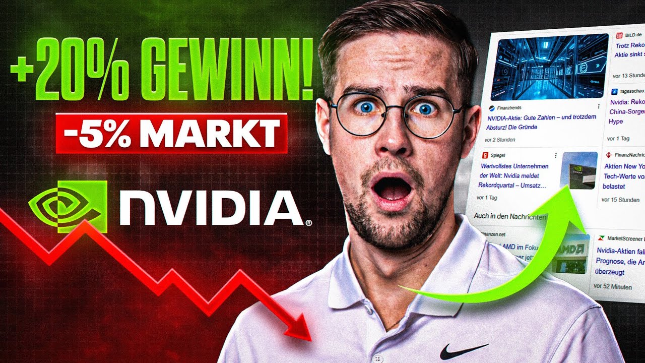 🚨 Trotz Mega-Zahlen: Warum die NVIDIA Aktie abst&uuml;rzt! (Wochenanalyse)