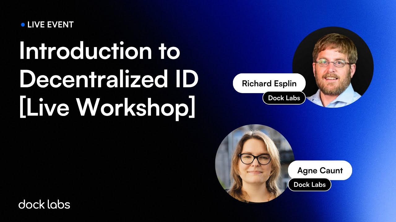 Introduction to Decentralized Identity [Live Workshop]