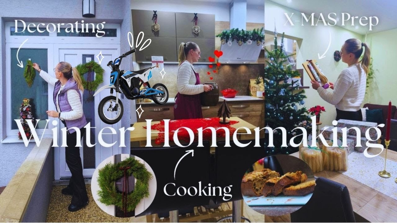 Winter Homemaking❄️| inTHEmiddle if Shopping 🛒| Cooking | Baking | unpacking EVERCROSS motorbike 🏍️