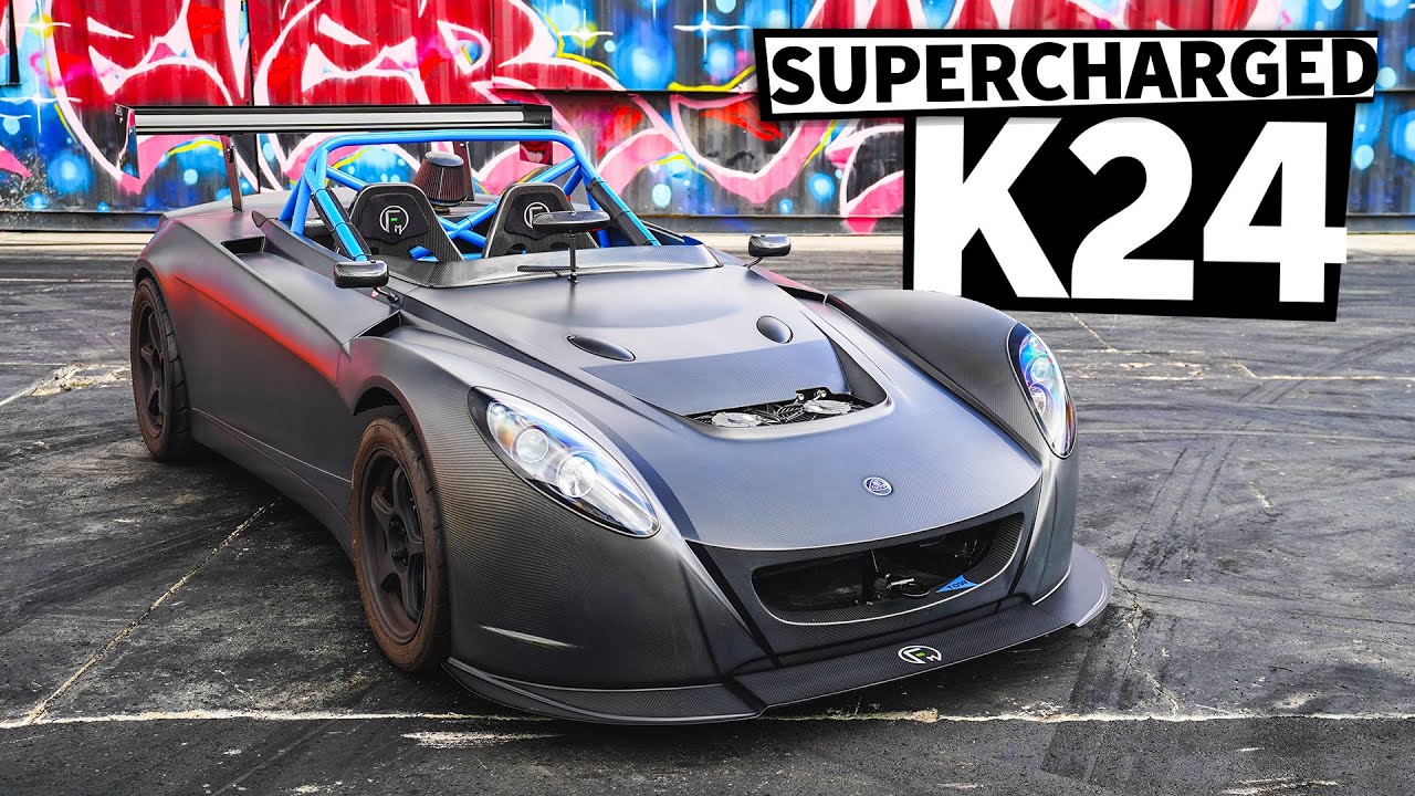 Supercharged Lotus 2-Eleven with a K Swap Engine!