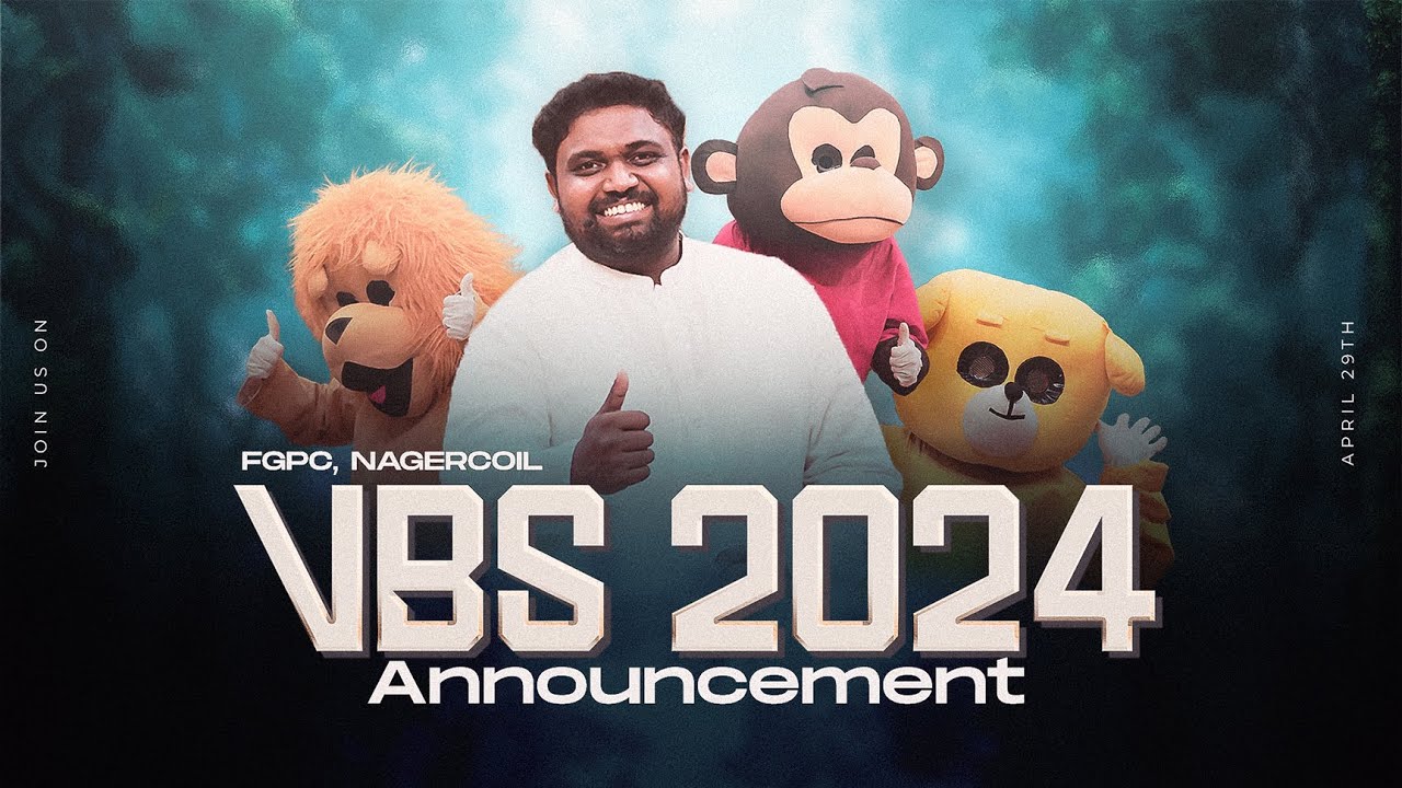VBS'24 ANNOUNCEMENT VIDEO | DAVIDSAM JOYSON | FGPC NAGERCOIL