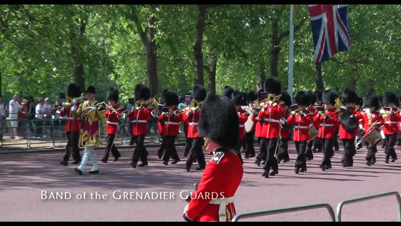 Guards march down The Mall 2010