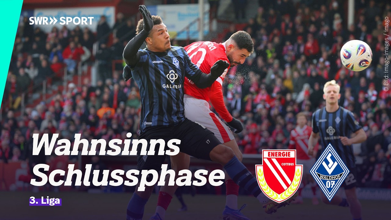 3. Liga: Energie Cottbus - Waldhof Mannheim, 24. Spieltag | SWR Sport