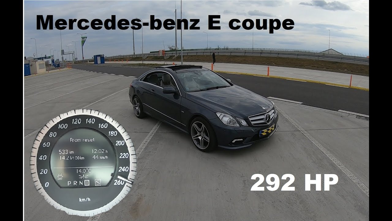 Mercedes-benz E350CGI  292hp 0-255km/h acceleration + REVIEW!