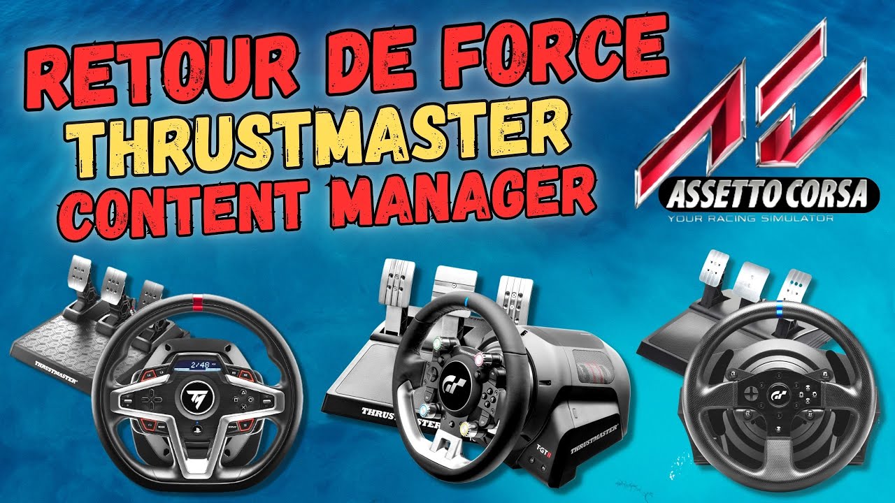 Parametres Retour de Force (Force Feedback) sur Assetto Corsa et Volant Thrustmaster (T248)