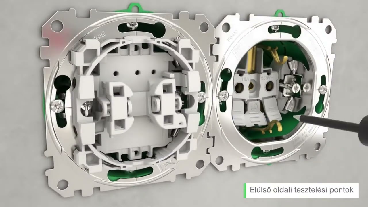 Schneider Electric új Sedna Desing & Elements kapcsolók bekötése beszerelese
