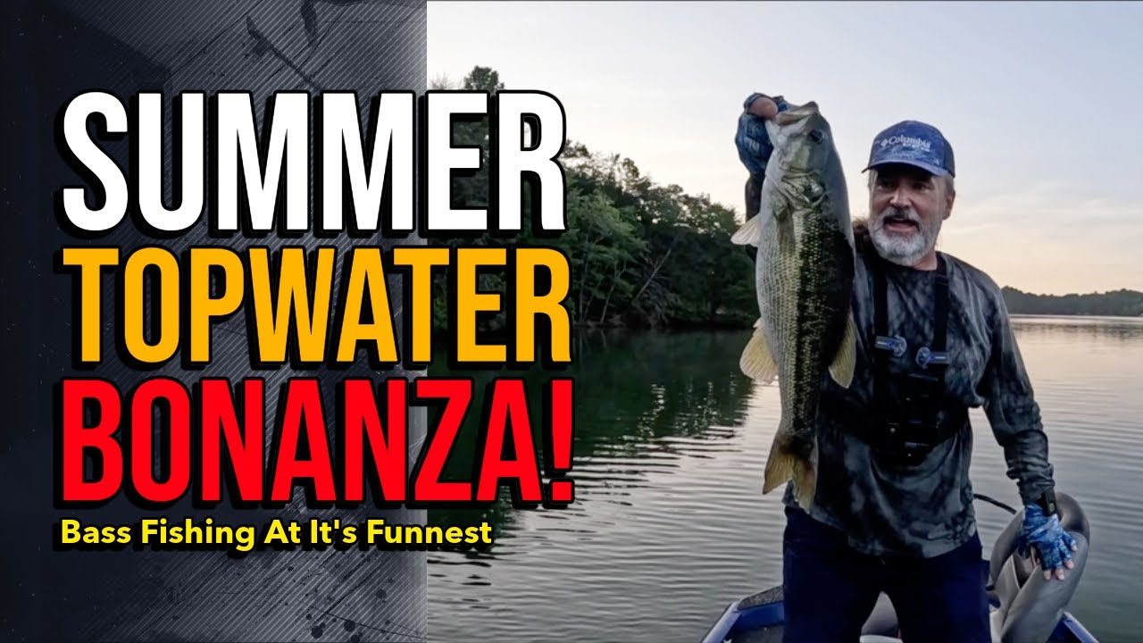 Summer Topwater Bonanza! Bass Fishing At It's Funnest