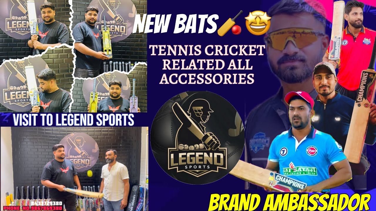 Legend sportshop🤩Champion sports new bat launch🏏special player bats available in reasonable rates😱￼