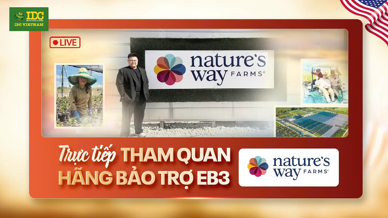 Định cư Mỹ EB3 | Tham quan trực tiếp công việc nông trại hoa tại Florida, Mỹ