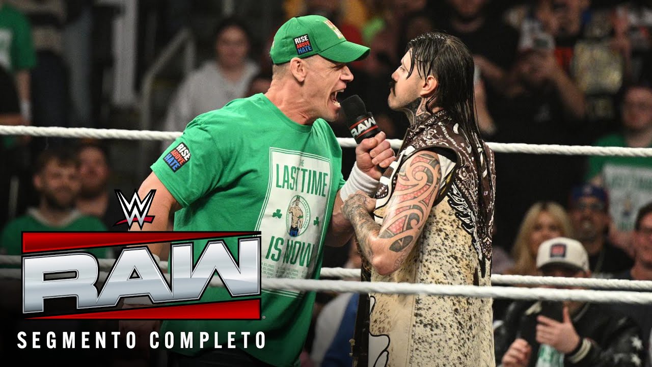 SEGMENTO COMPLETO: Dominik Mysterio interrumpe a John Cena en Boston: Raw, 10 de Nov, 2025