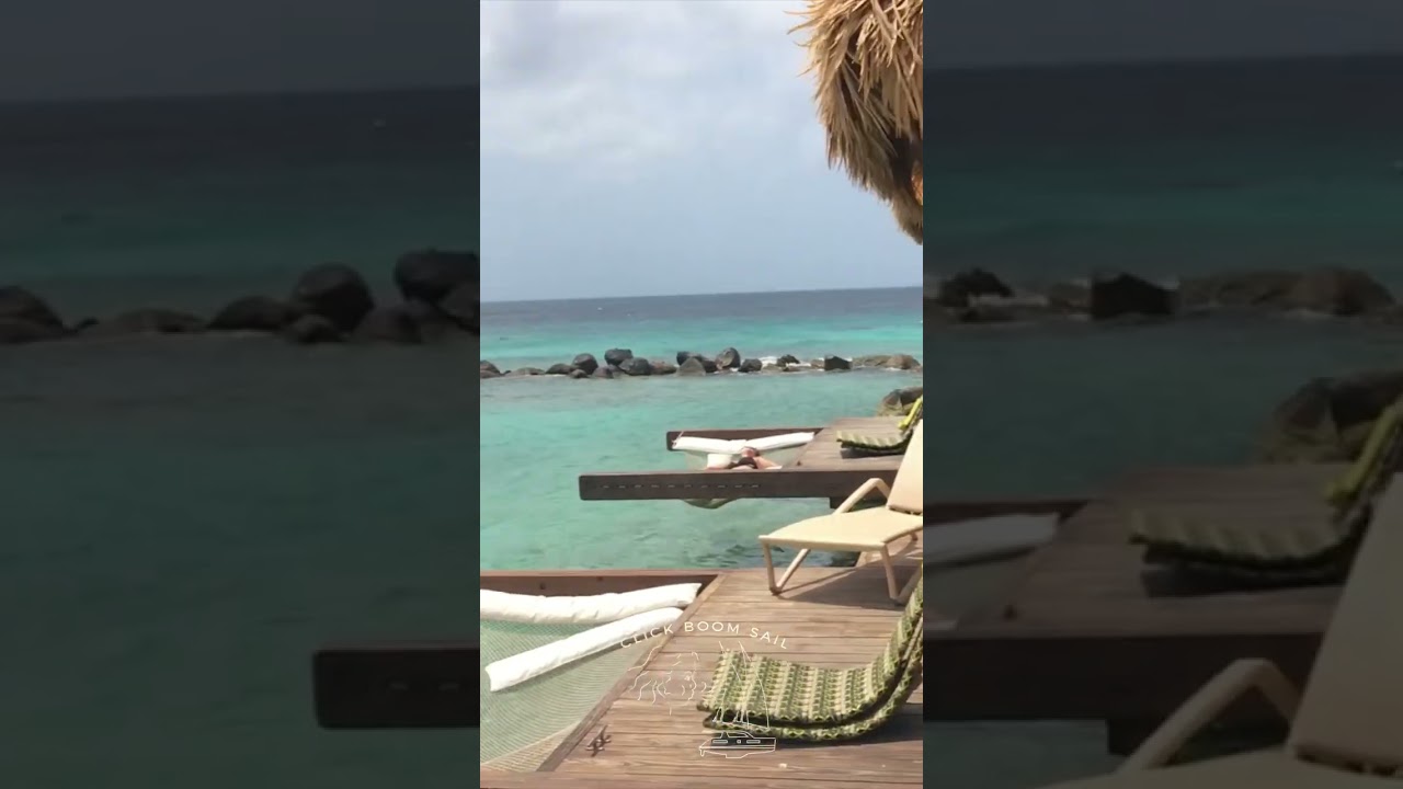 Private Cabana at Renaissance Island Adults Only Beach Aruba Oranjestad #kardashian #flamingo