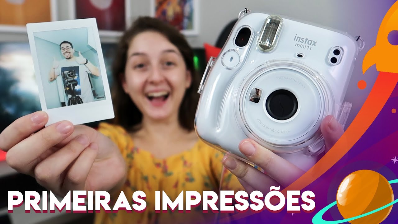 LIGANDO PELA PRIMEIRA VEZ CÂMERA INSTANTÂNEA FUJIFILM INSTAX MINI 11 (COMO FUNCIONA?) 