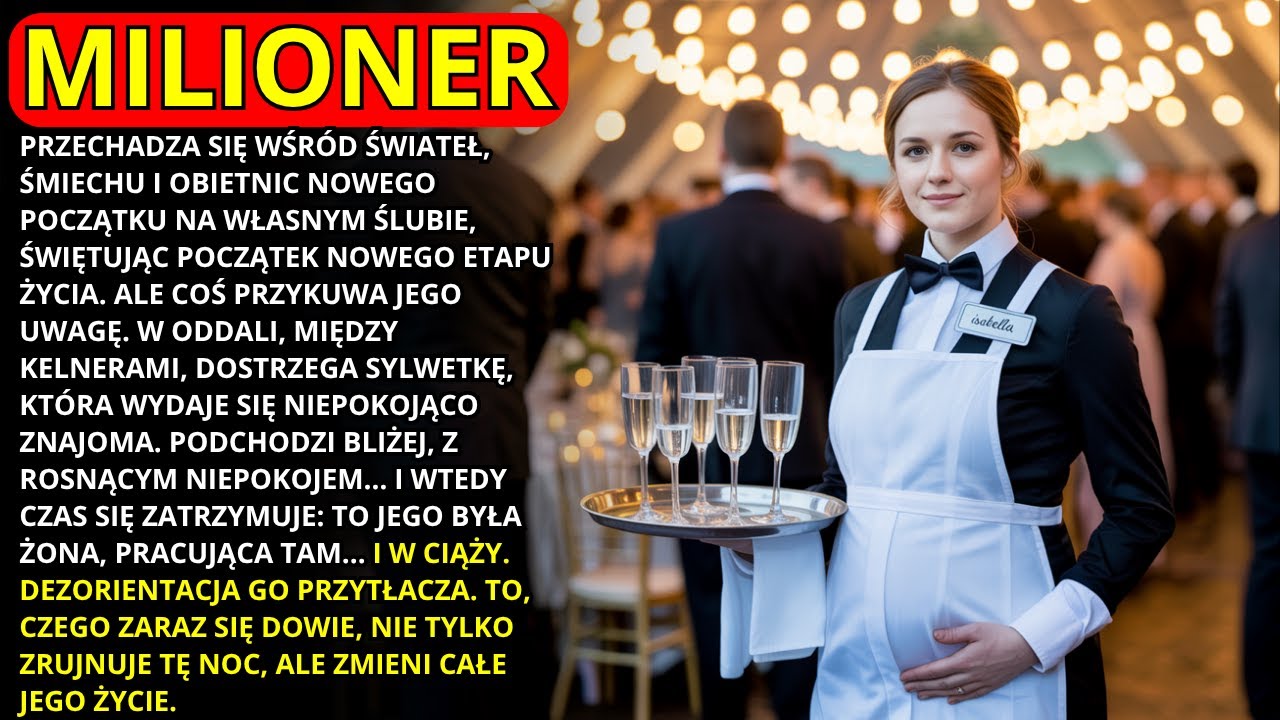 MILIONER JEST NA SWOIM WESELU I WIDZI SWOJĄ BYŁĄ ŻONĘ W CIĄŻY JAKO KELNERKĘ OBSŁUGUJĄCĄ GOŚCI