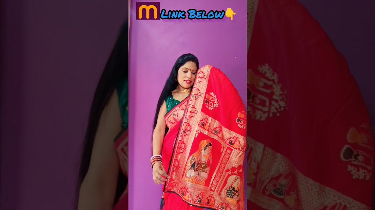 Soft Silk Red Zari Work Saree 