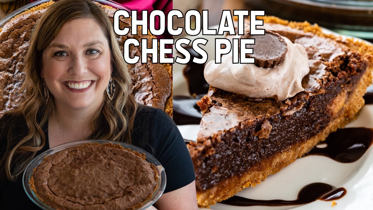 Chocolate Chess Pie with Graham Cracker Crust
