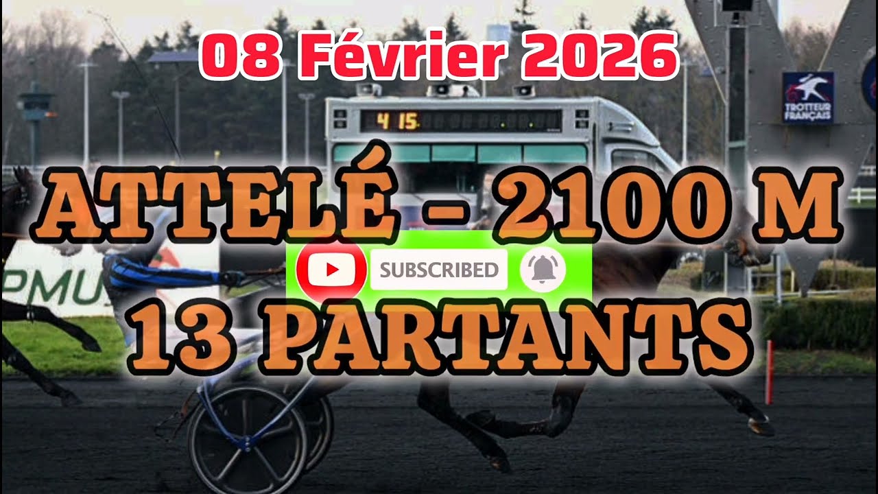 PRONOSTICS PMU QUINT&Eacute; DU DIMANCHE 08 EVRIER 2026 - &Agrave; VINCENNES - R&Eacute;UNION 1 COURCE 4