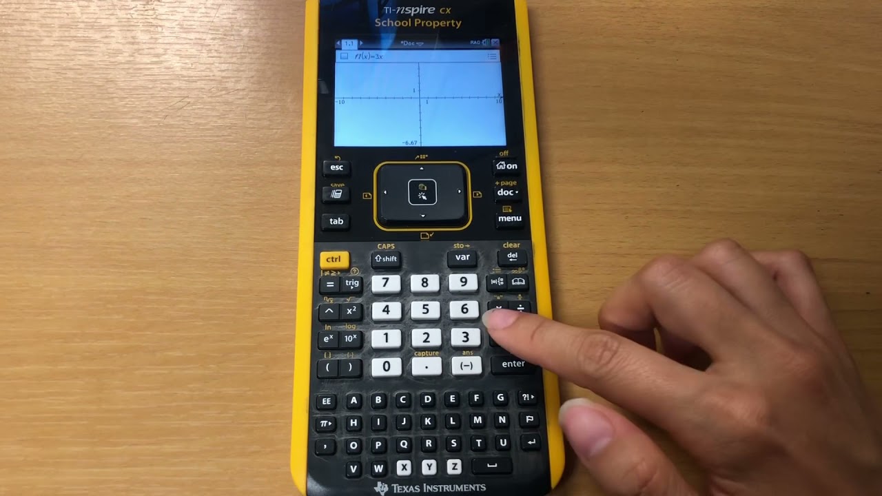 TI INSPIRE calculator Basics