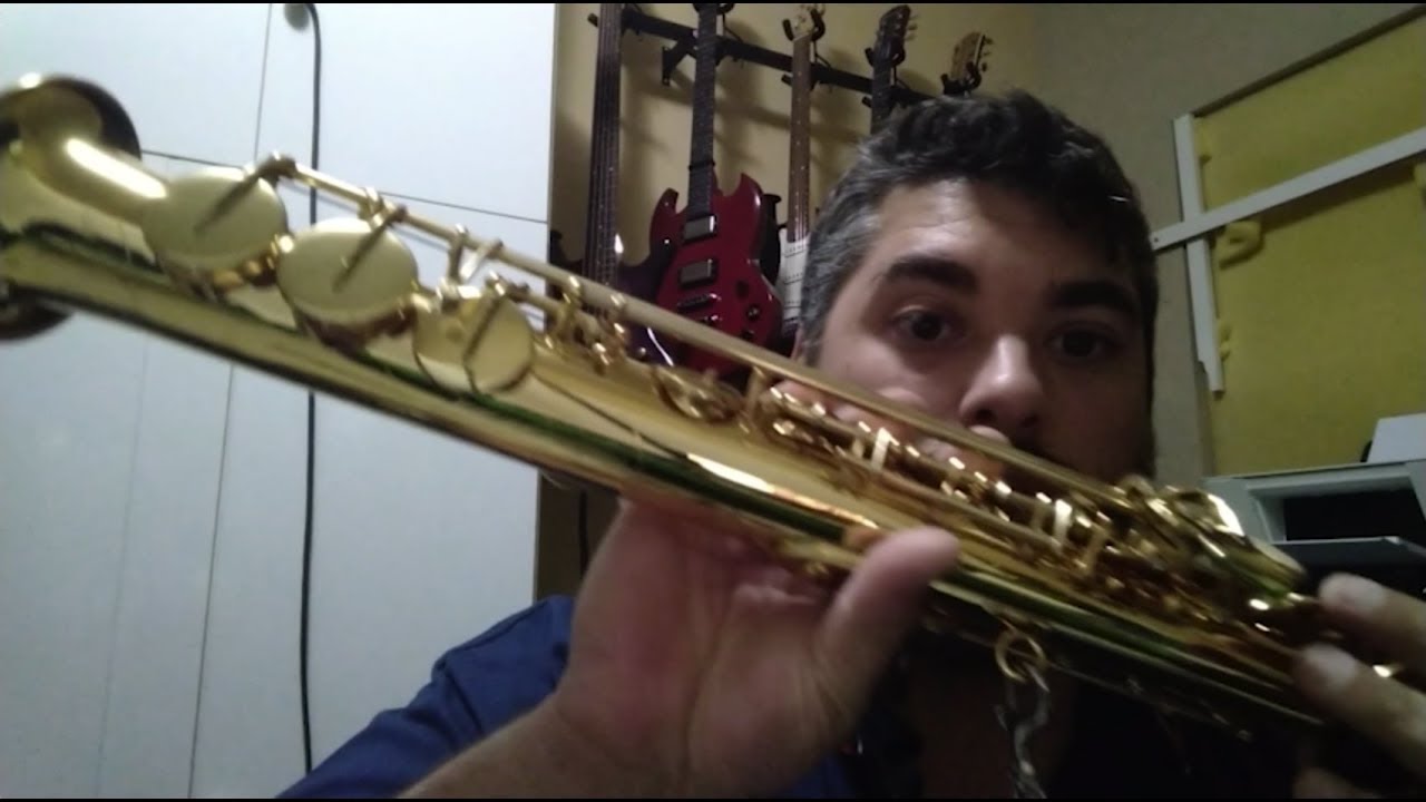 Comprando saxofone soprano na Aliexpress - Unboxing - Yamaha -Teste
