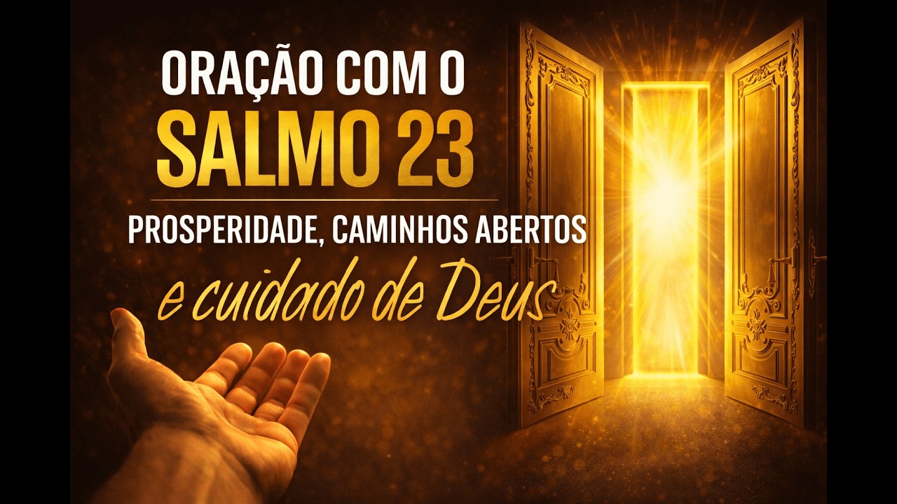 ✨ ORAÇÃO COM O SALMO 23 | PROSPERIDADE, CAMINHOS ABERTOS  E CUIDADO DE DEUS