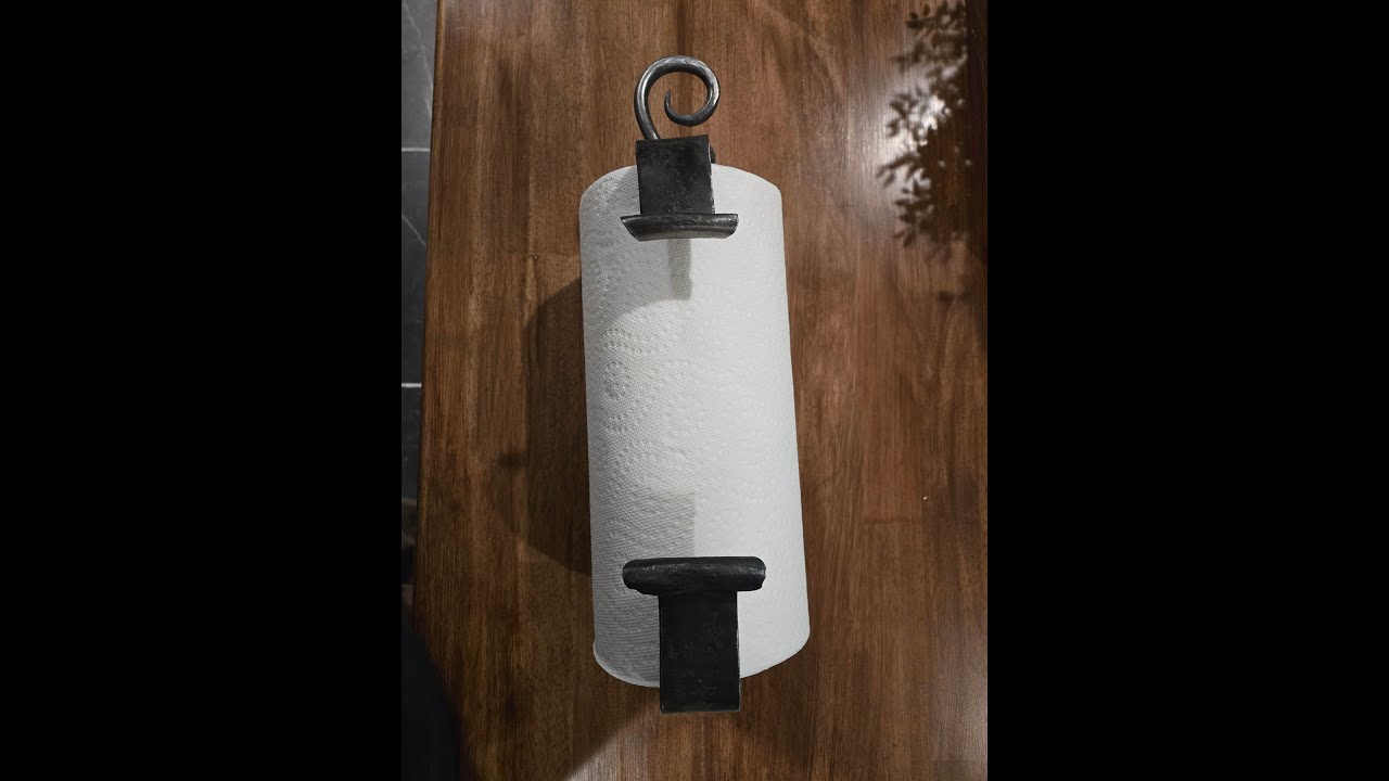 BlackSmithing 101 Part 14 Making Paper Towel Holder Learning How to make Plans Part 1