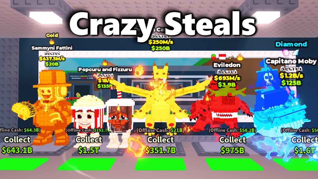 11 Minutes of Crazy Steals in Steal A Brainrot!