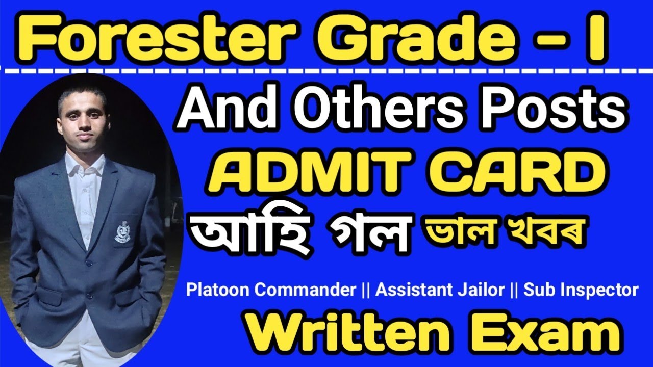 Assam Police Admit Card 2023 🔥🔥 | Forester, AB SI, Sub Inspector & other Post Admit card 2023