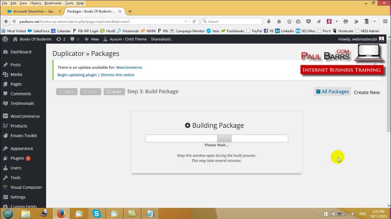 Duplicator Plugin for Wordpress: Tutorial