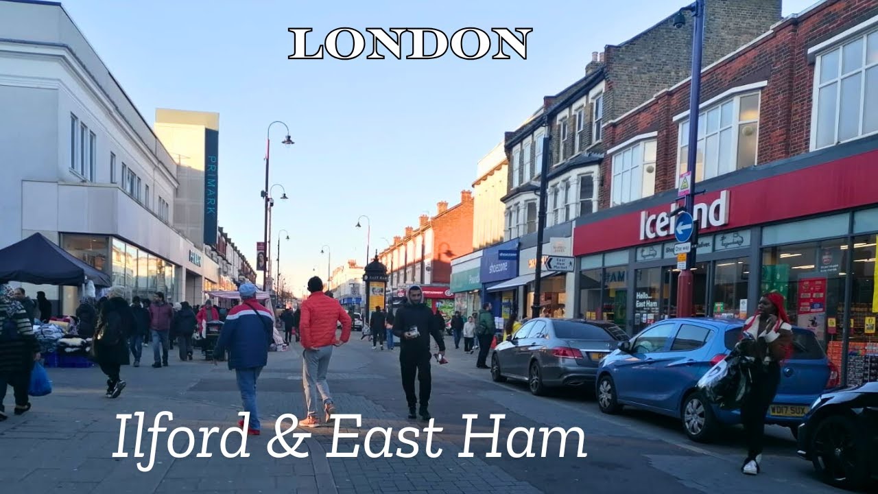 London Walk | Illford Hill To East Ham High Street Walking Tour   4k