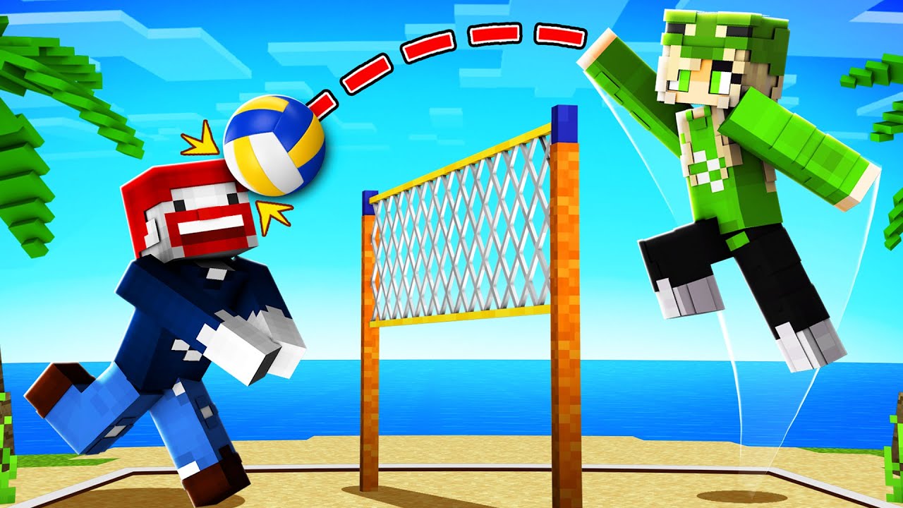 BENX und ELINA spielen VOLLEYBALL