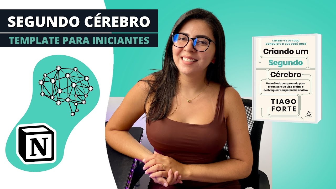 Template de Segundo Cérebro no Notion com apenas duas databases