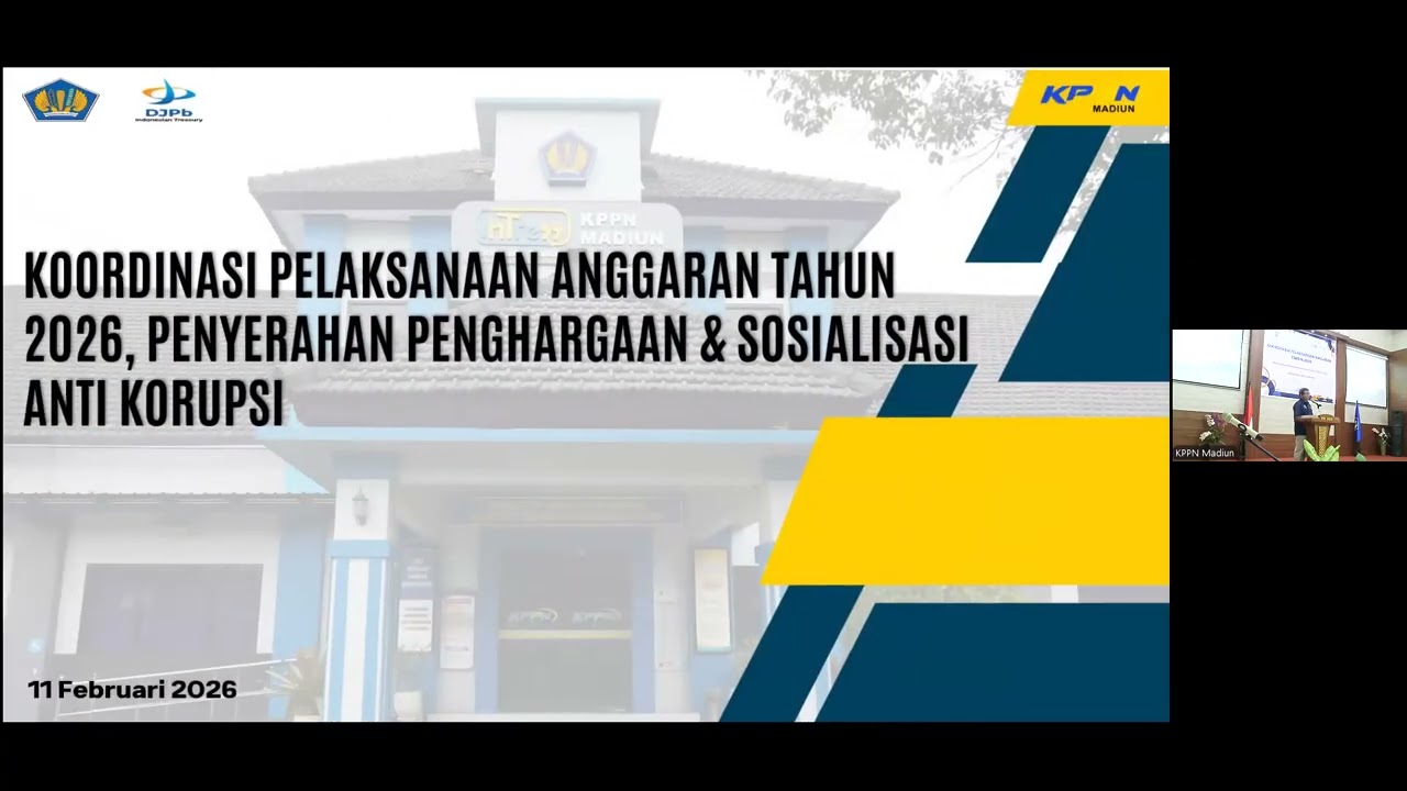 Koordinasi Pelaksanaan Anggaran 2026,Penyerahan Piagam Penghargaan dan Sosialisasi Anti Gratifikasi