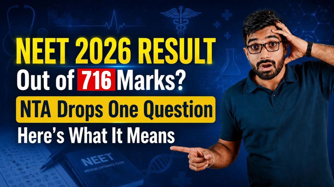 क्या NEET 2026 Result 716 में से आएगा? What is a Drop Question? किसे मिलेंगे Bonus Marks