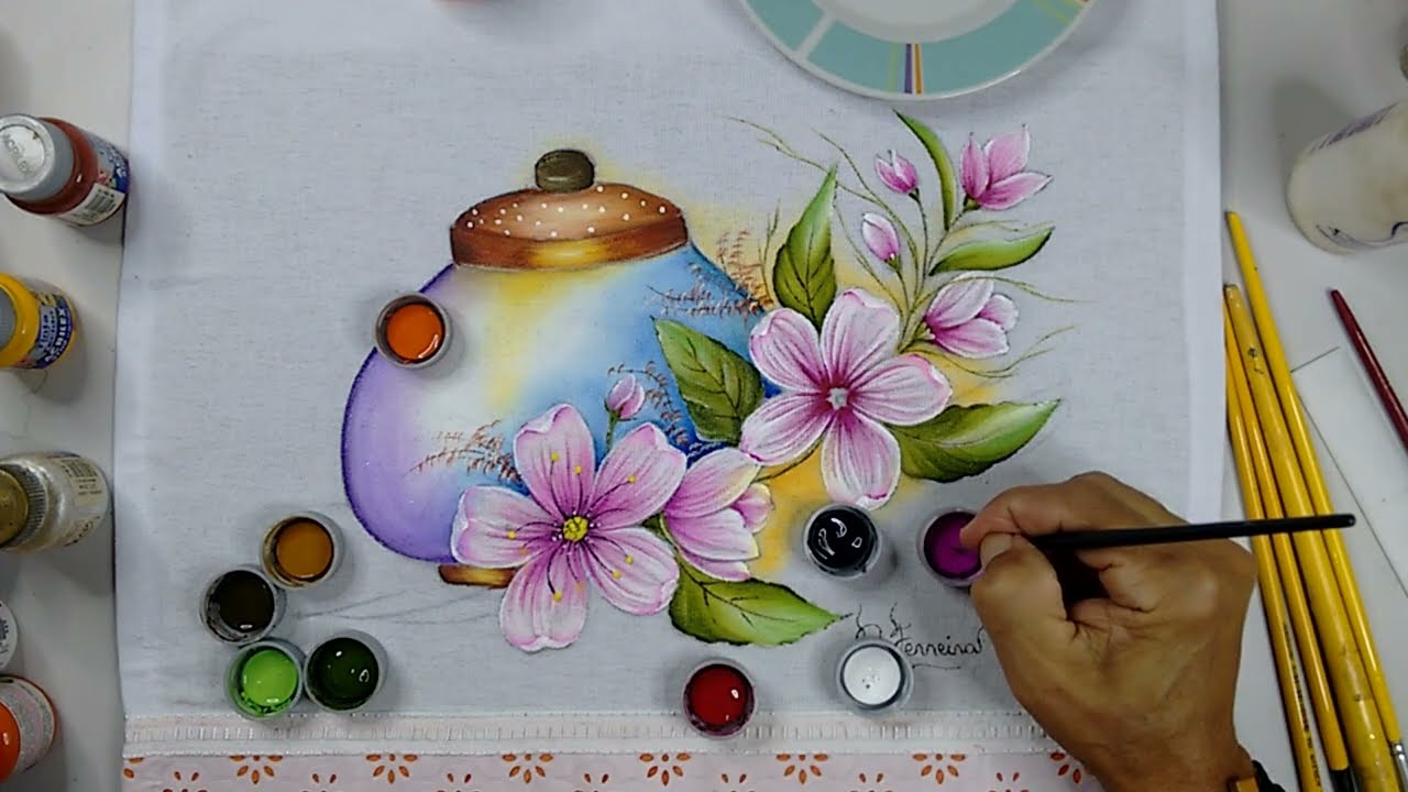 Roberto Ferreira - Vamos Aprender a  Pintar Flor de Manacá e Acabamentos