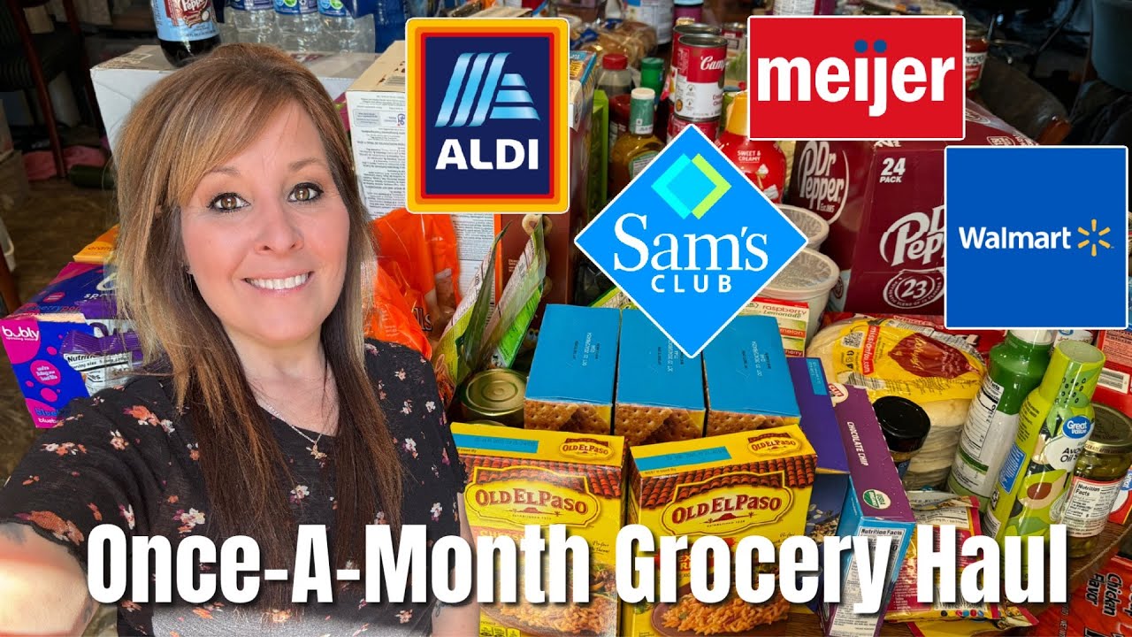 *Huge* Once-a-Month Grocery Haul $1500.00 + Prices | Shop with Me | 4 Stores