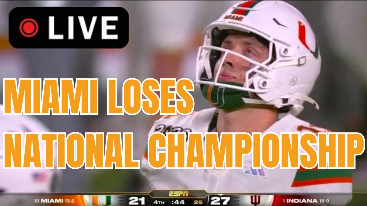 #1 Indiana 27 - 21 #10 Miami | National Championship Postgame LIVE from Hard Rock Stadium
