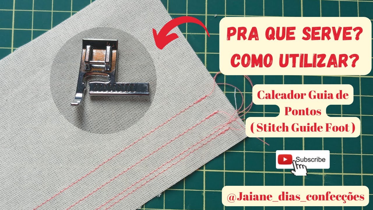 Diy- Calcador N°1- Calcador guia de Pontos ( Stitch Guide Foot )