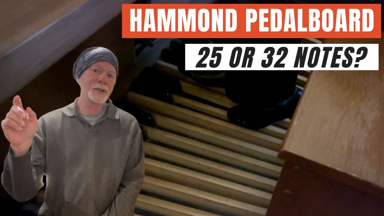 Hammond Organ Pedals -  25 or 32 Notes | Which Is Right For You?
