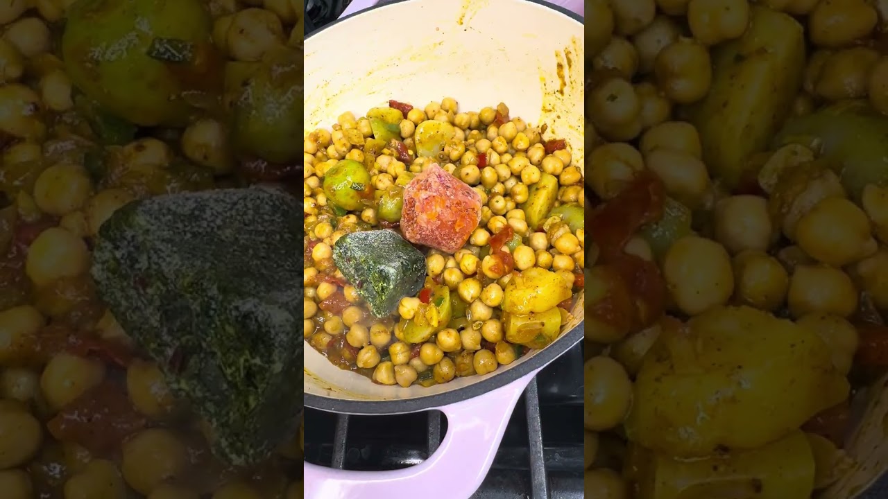 Creamy curry chickpeas 