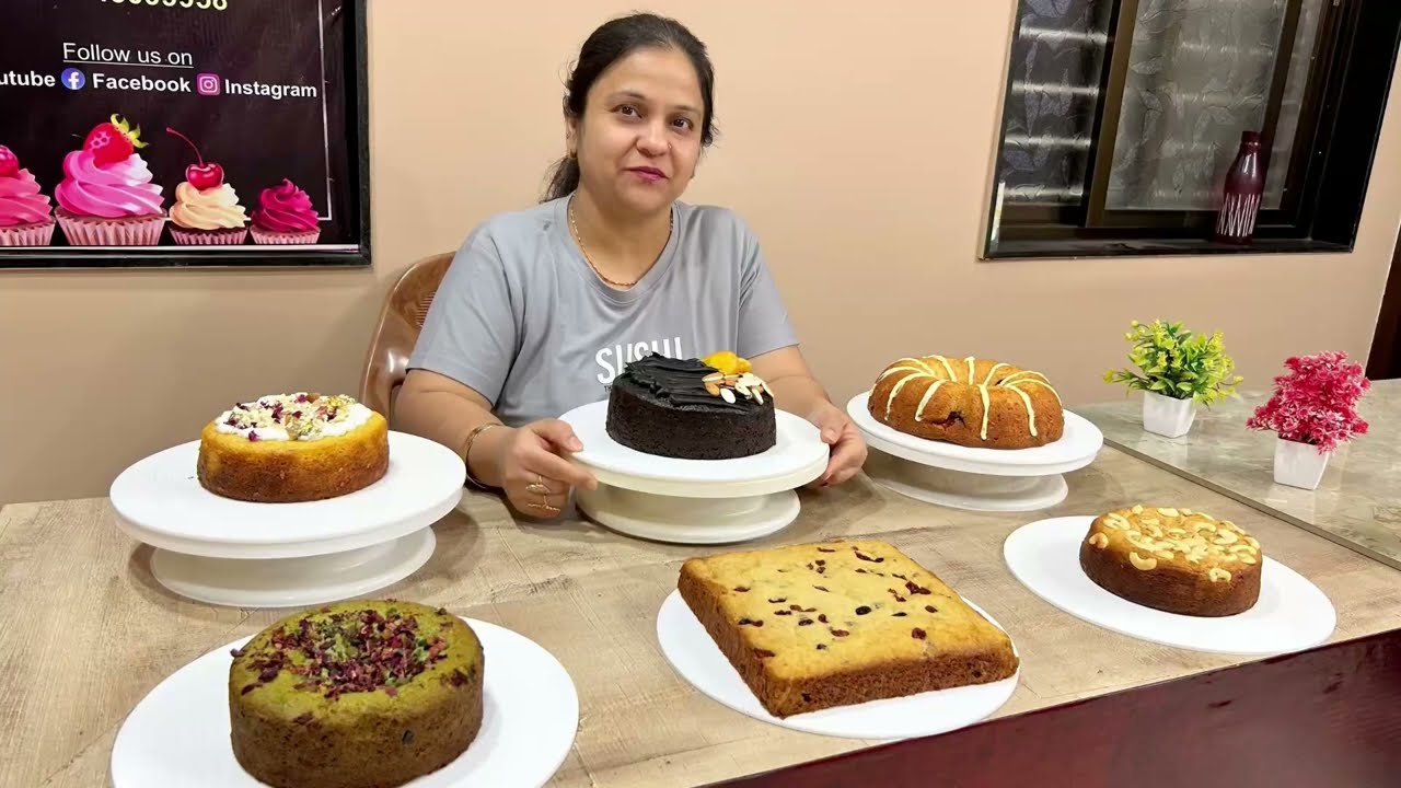 Cake Class, Cafe Style Tea Cakes Class, Eggless Cakes, Online classes, Baking class, Cake decoration