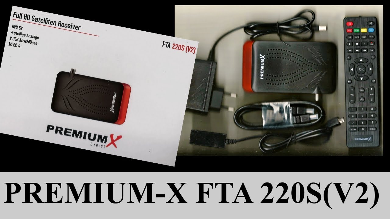 Premium X FTA 220S -DVB S/S2 ресивер для спутникового ТВ Настройка, поиск и редактирование каналов.