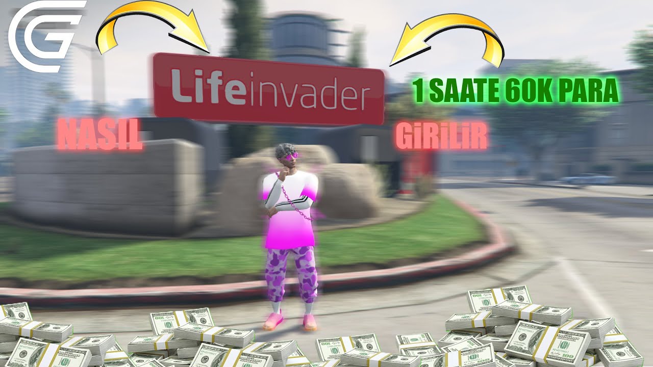 Grand rp de LifeInvader a nasıl girilir (1 SAATE 60K PARA!)