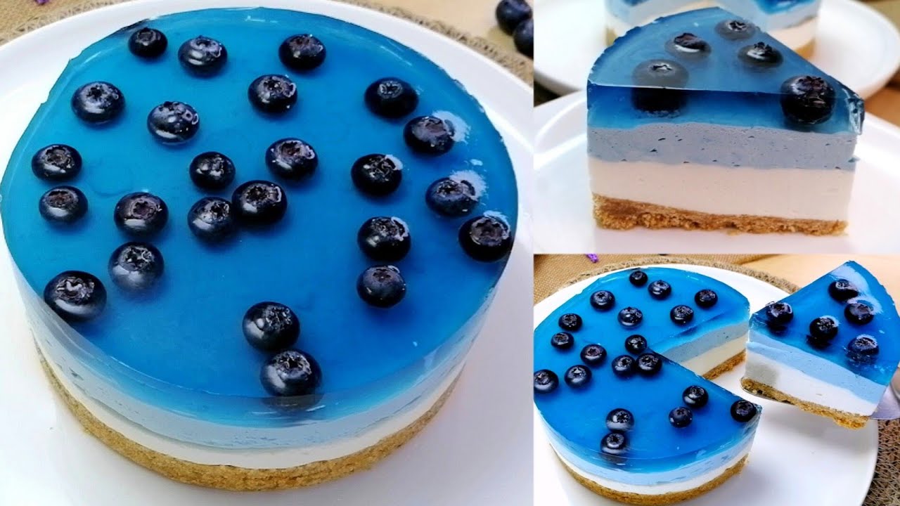 تشيز كيك التوت الازرق الترند الجديد