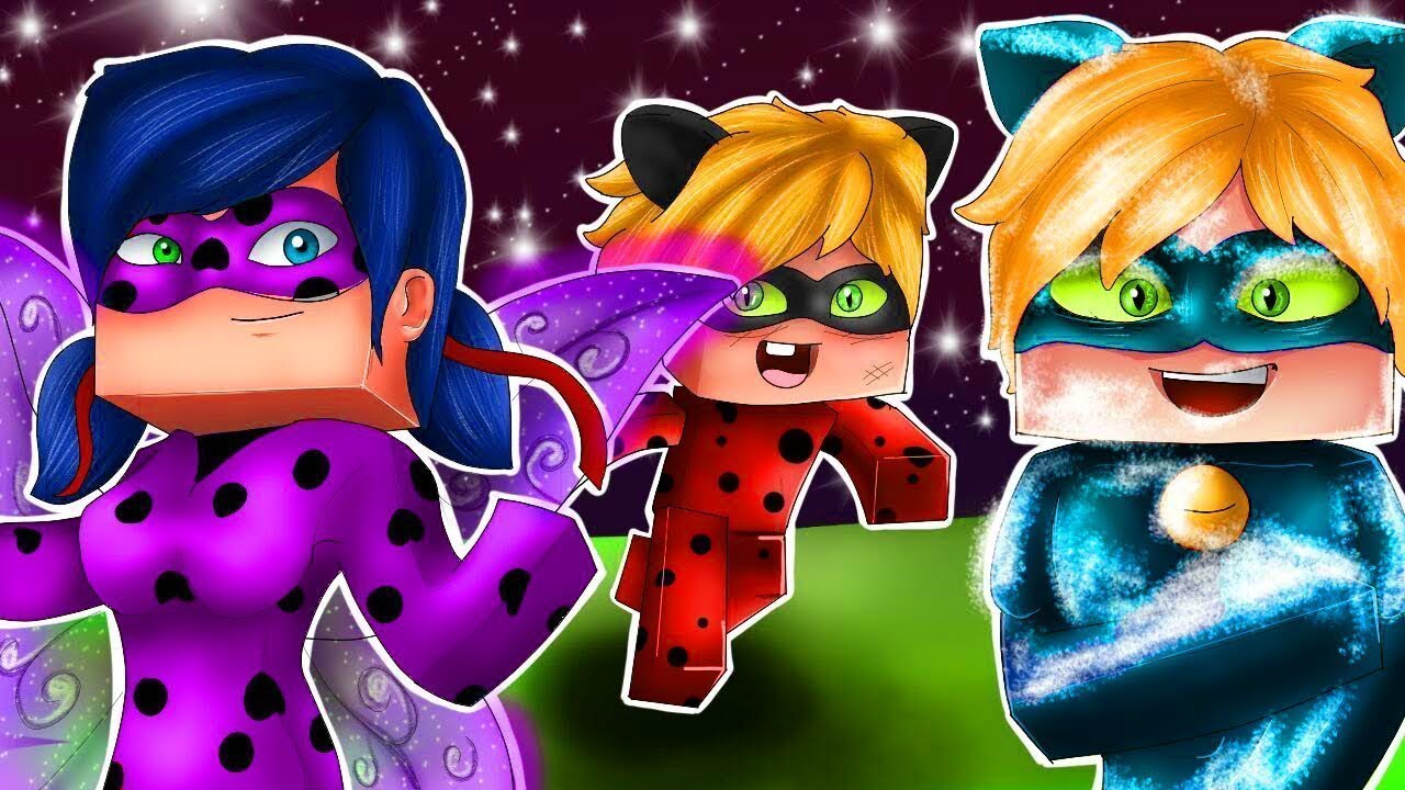 LADYBUG E CATNOIR MIRACULOUS TIVERAM UM FILHO NO MINECRAFT