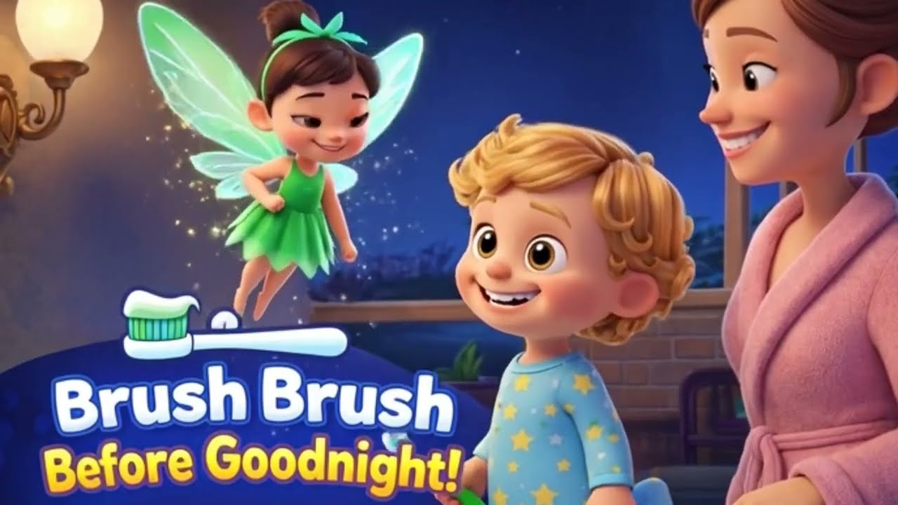 Brush Brush Before Good Night 🪥✨ | Kids Bedtime Song|