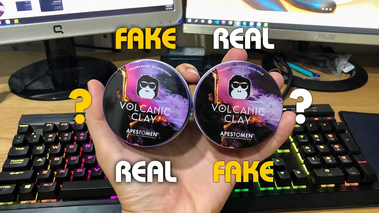 Cách phân biệt Volcanic Clay Thật & Giả | Apes to Men Volcanic Clay Fake vs Real