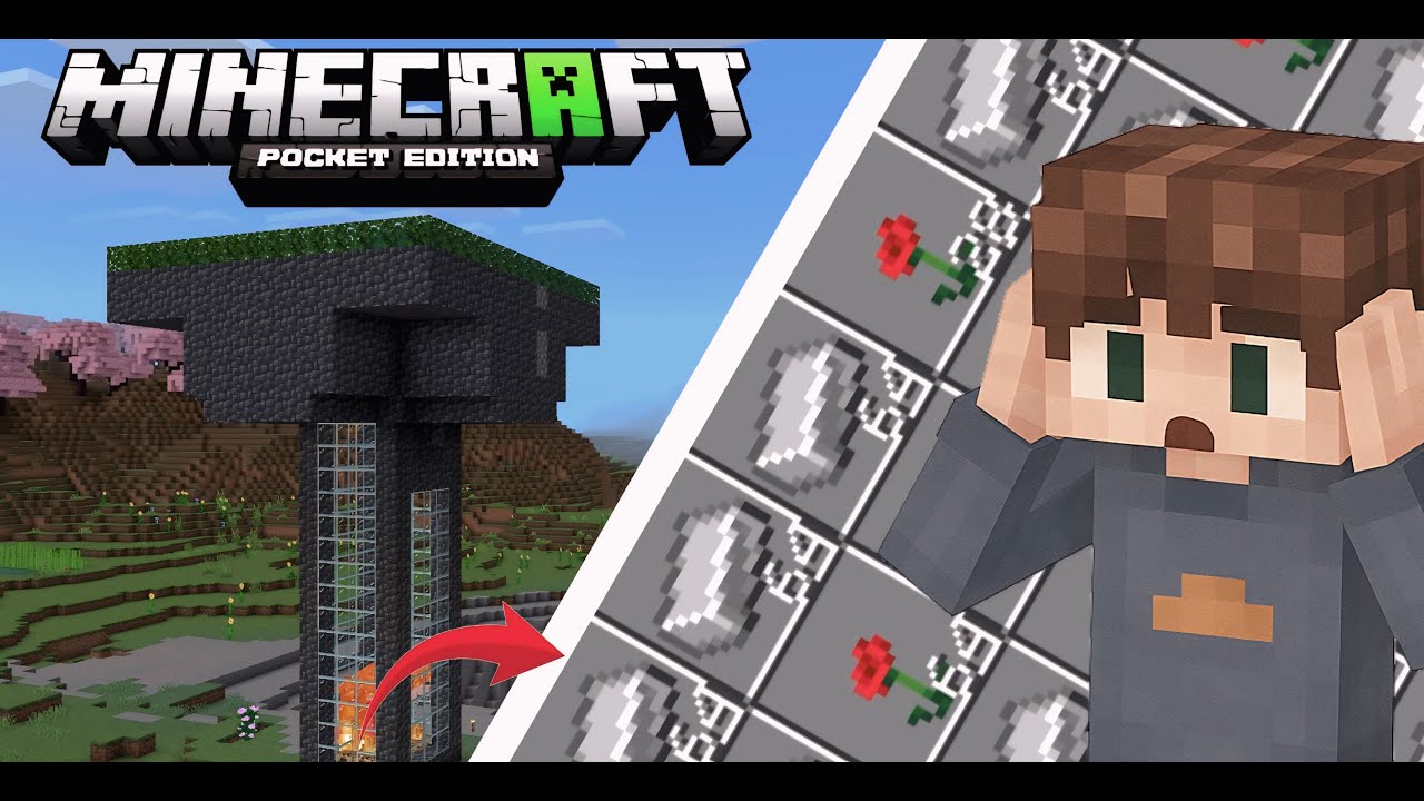 Overpowered Iron Farm in Minecraft PE🔥 Survival Series Episode 2