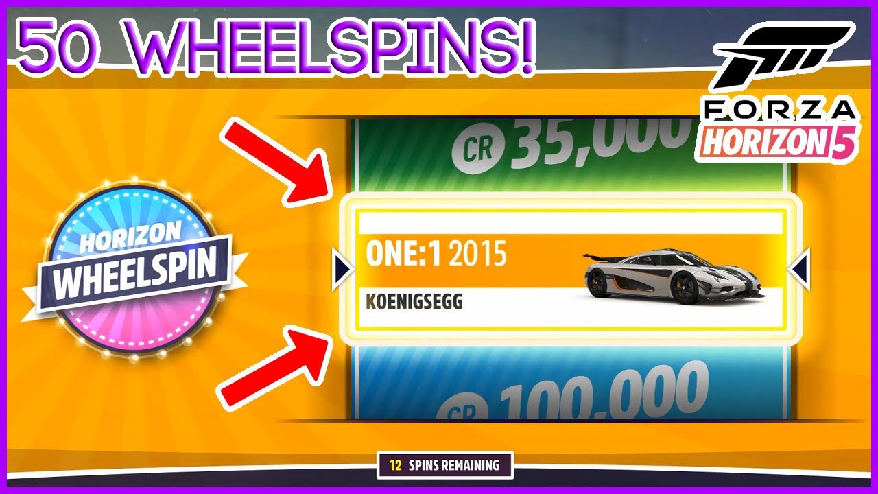Forza Horizon 5 - OPENING 50 WHEELSPINS! (Amazing Prizes)
