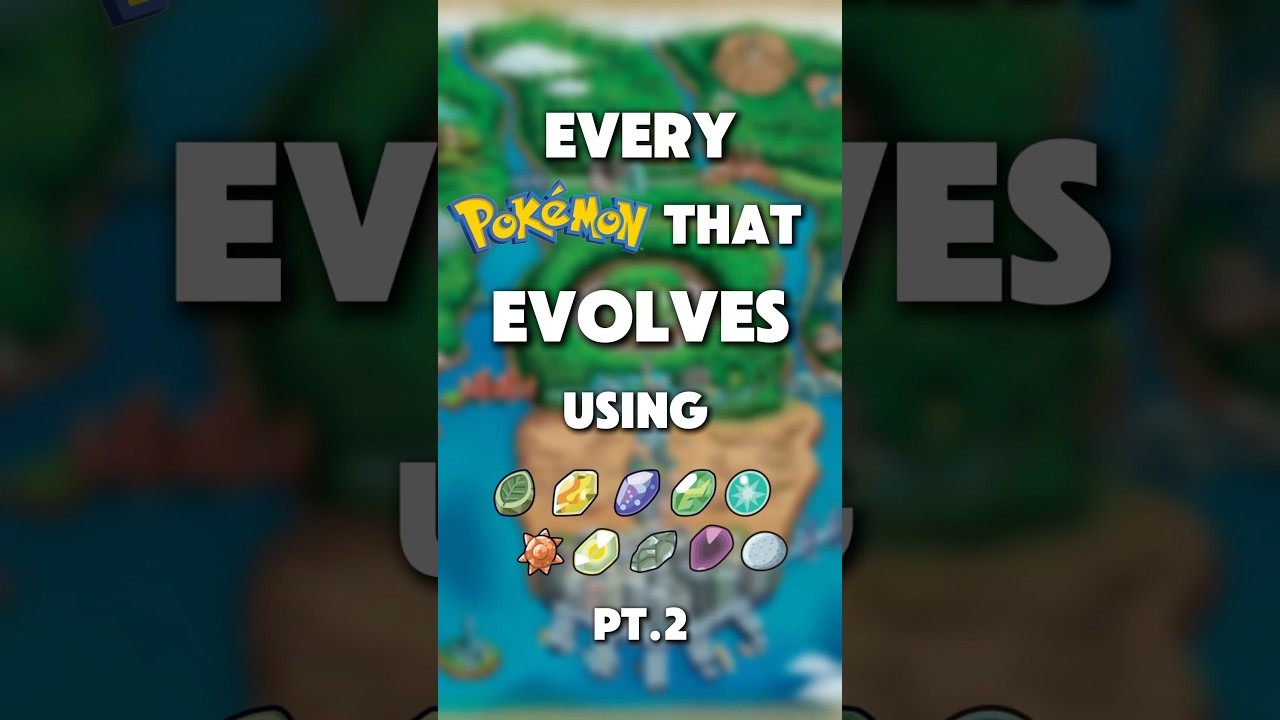 Every Pokemon that Evolves Using Evolution Stones Pt.2 #pokemon #pokemongo #fyp #viralvideo
